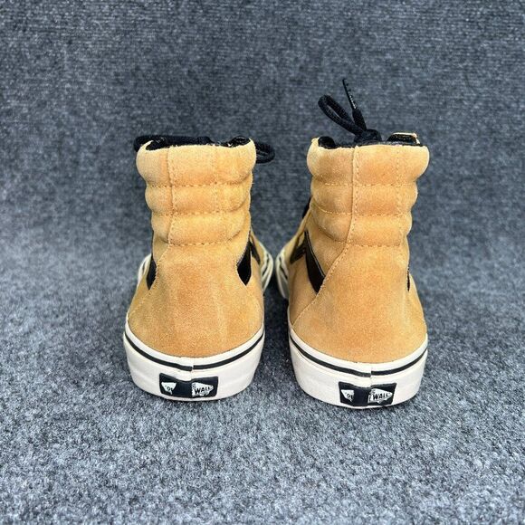 Vans Old Skool Sneakers Men's Size 9.5 Tan Suded Athletic High Top‎ Skate Shoes - Picture 5 of 11